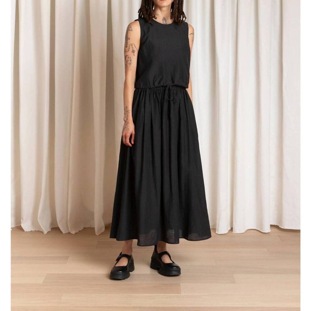 NEW ALI GOLDEN full midi skirt in black